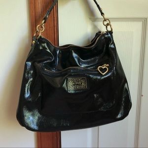 Black patent Coach Handbag